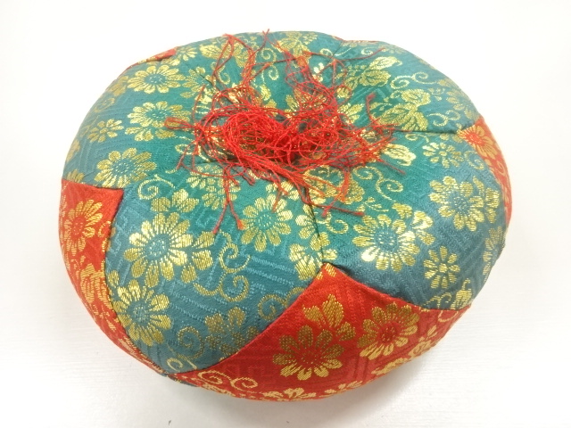 JAPANESE KIMONO / ANTIQUE RIN ZABUTON